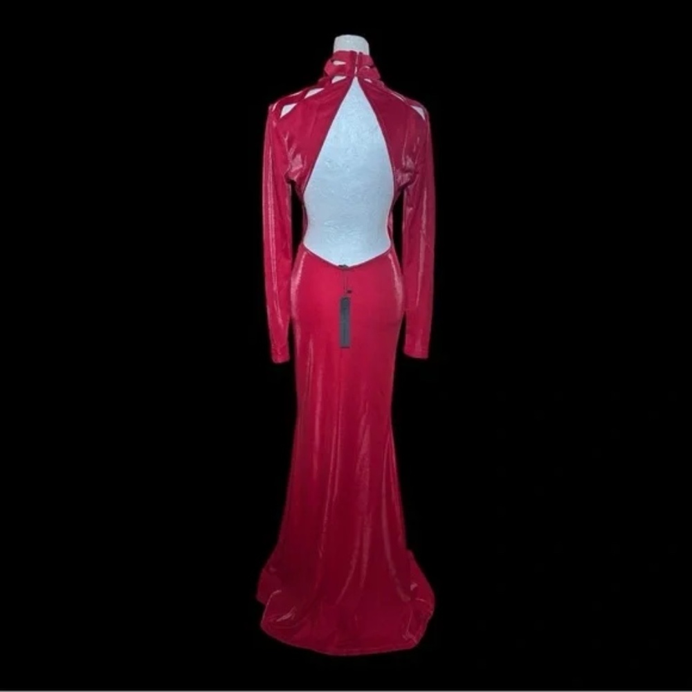 Vintage Symphony Red Dress with Cage Detailing VERY sexy Size Small NWT